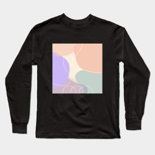 Abstract Pastel Background Long Sleeve T-Shirt